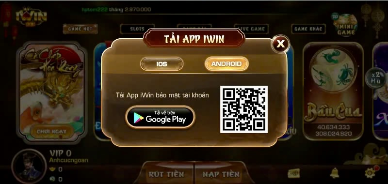 Hướng Dẫn Tải App iWin68 Chi Tiết Trên Android và iOS