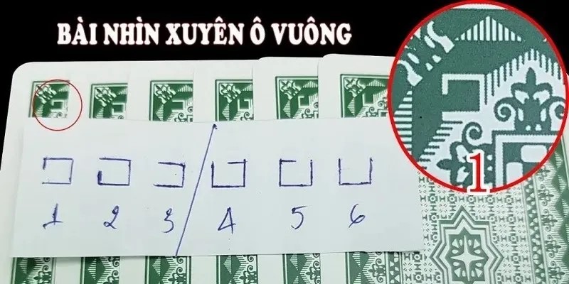Quan sát hoa văn mặt sau giúp bạn đoán bài chính xác.