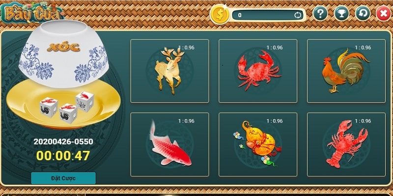 Cổng game sở hữu giao diện 3D sắc nét với tông màu xanh-vàng-đỏ sang trọng
